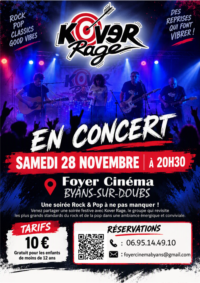 Concert Pop Rock du groupe Kover Rage