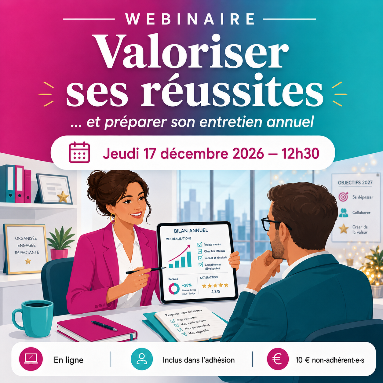 Webinaire du 17 décembre 2026 : Valoriser ses réussites et préparer son entretien annuel