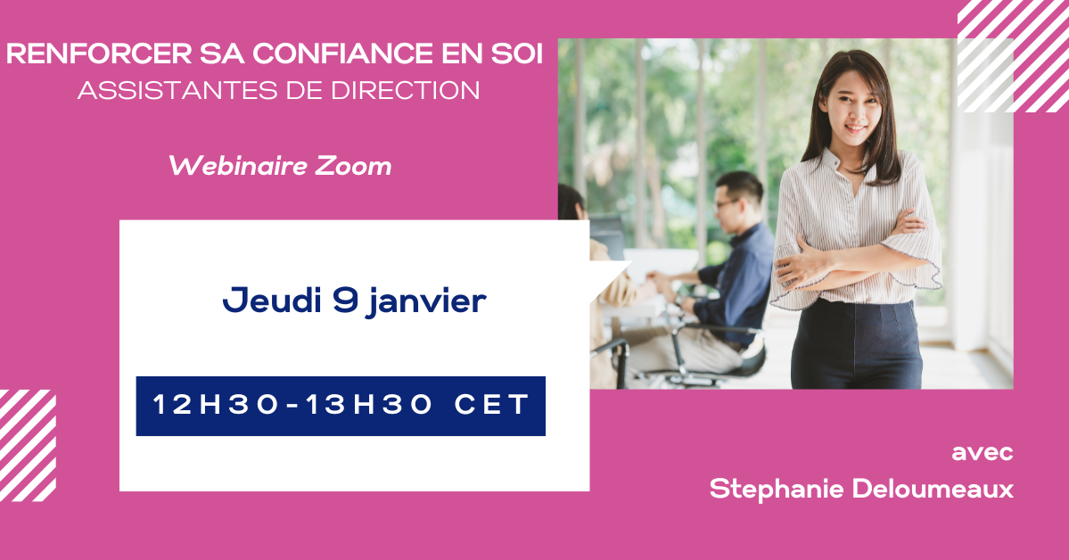 Webinaire du 9 janvier  2025 : Renforcer sa confiance en soi en 2025