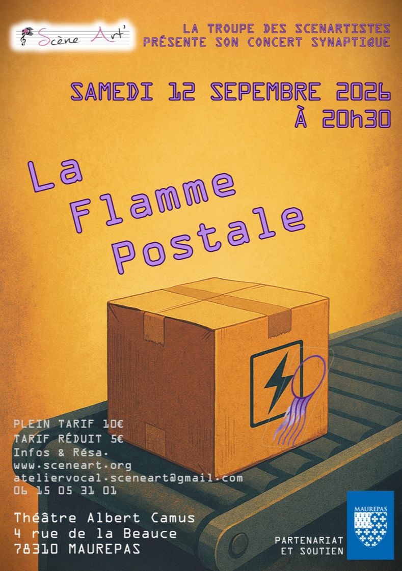 La troupe des Scénartistes : la Flamme postale