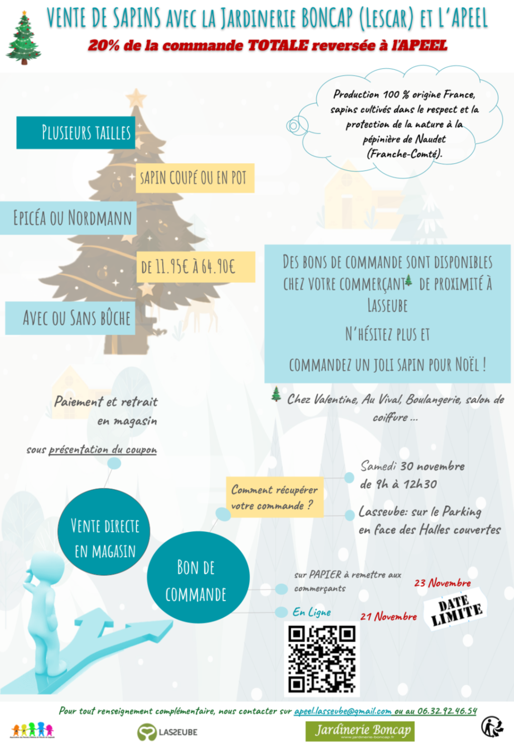 APEEL Vente de sapins 2024