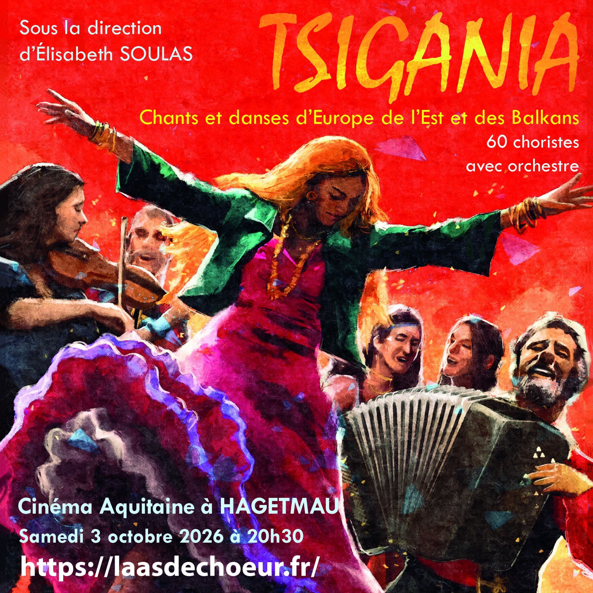 TSIGANIA Samedi 3 octobre 2026 à 20h30