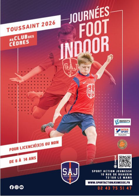 Journées Foot Indoor - Club des Cèdres - Toussaint 2026