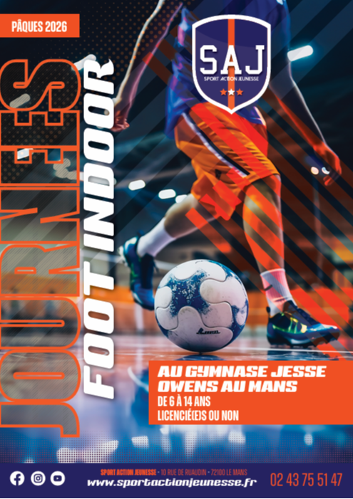 Journées Foot Indoor - Dôme Athlétique - Sport et bien être , Gymnase Jesse Owens - Pâques 2026
