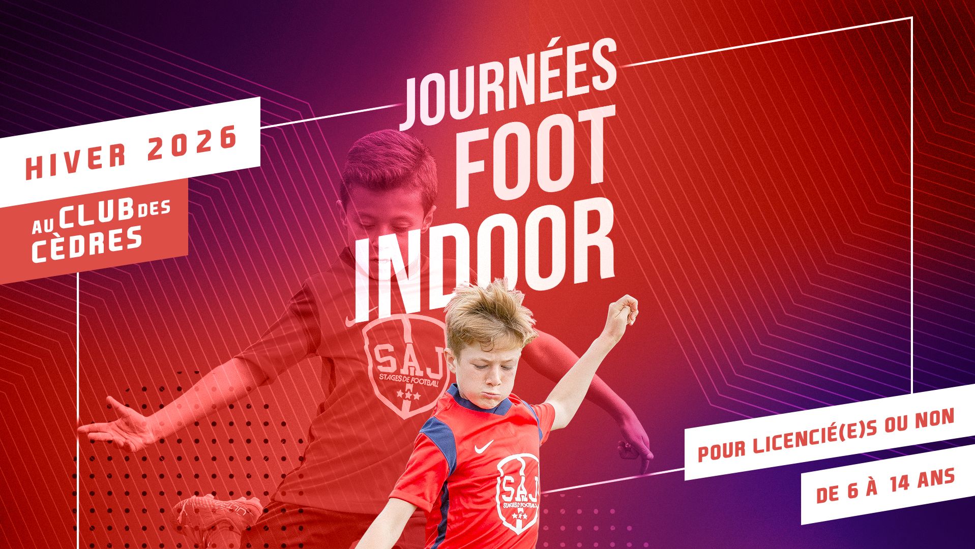 Journées Foot Indoor - Club des Cèdres - Hiver 2026