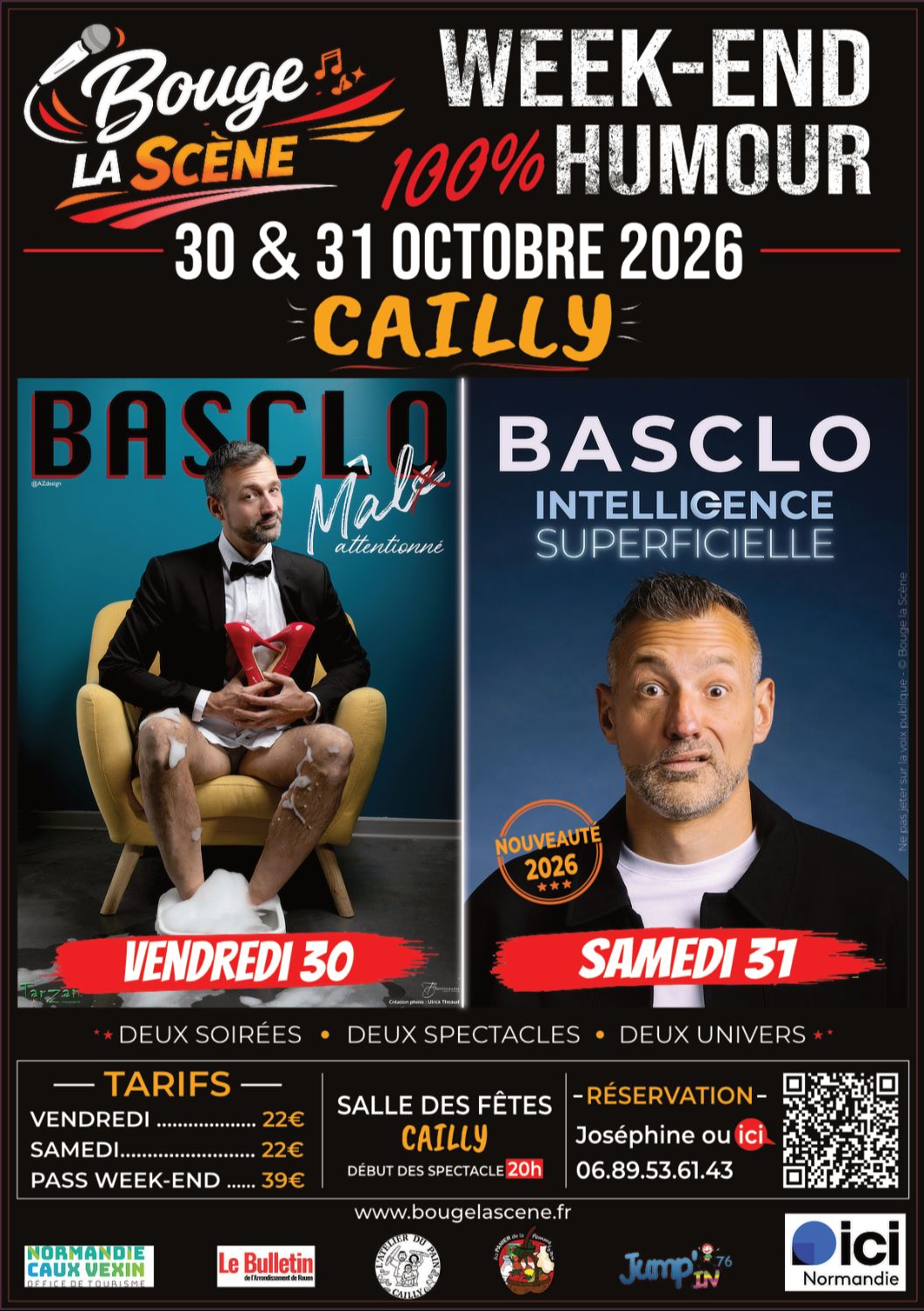 Basclo – Week-end de l’humour à Cailly