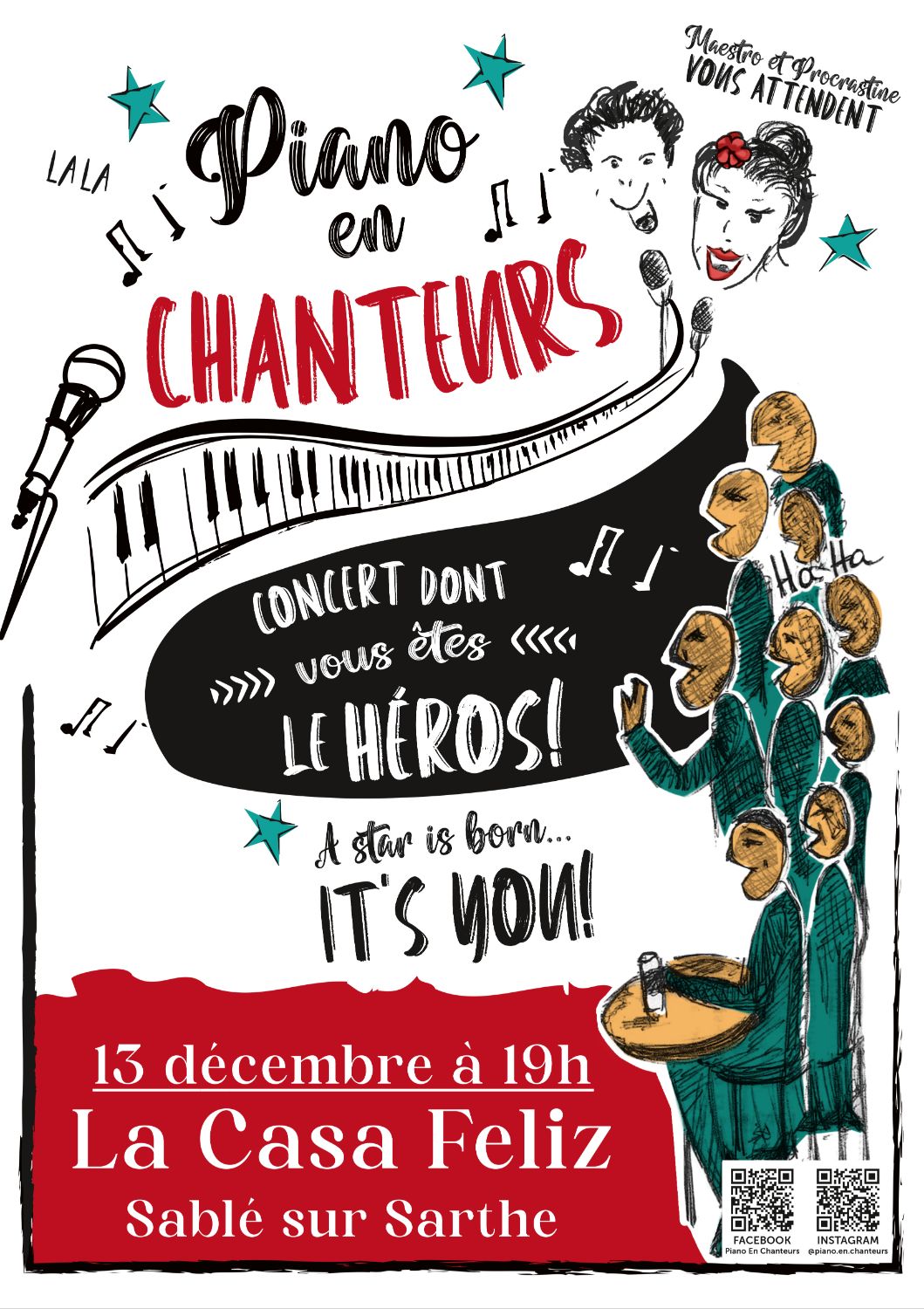 Concert le piano en chanteurs !