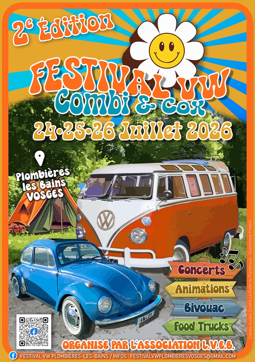 2ème ÉDITION FESTIVAL VW PLOMBIÈRES-Les- BAINS